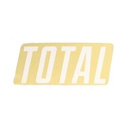 Total BMX NEW STYLE LOGO Sticker weiß