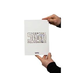 50to01 CONTENT & DELIVERANCE Buch, DVD & Stickerbogen