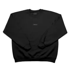wethepeople LABEL Crewneck Sweater black/black label