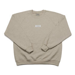 wethepeople LABEL Crewneck Sweater sand/white label M