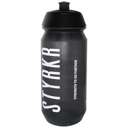 Styrkr WATER BOTTLE Trinkflasche transparent black 500ml