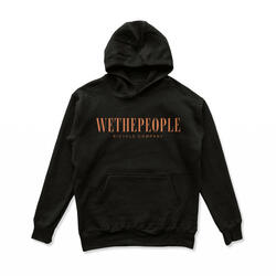 wethepeople SIGNAL Hooded Sweater black /orange print M