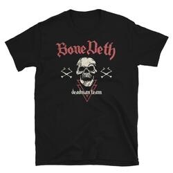 Bone Deth TEAM VINTAGE T-Shirt schwarz/rot  L