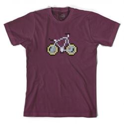Cinelli PIXEL LASER T-Shirt bordeaux M Design by Pixel Bike