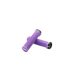 Title MTB LO1 Lock on Griffe purple ohne Flansch 135mm Ø31mm