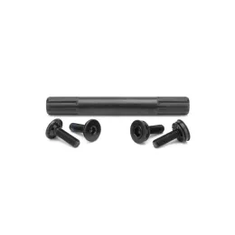 Mission BMX 8 SPLINE V3 Kurbelachse schwarz 19mm/8 spline Cr-Mo incl. Bolts