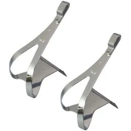 MKS TOE Pedal Toe Clip silver stainless Steel