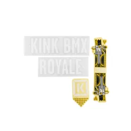 Kink ROYAL Decal Set gloss white/gold