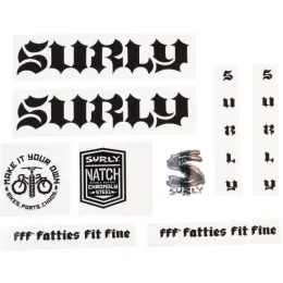Surly BORN TO LOSE Decal Set schwarz