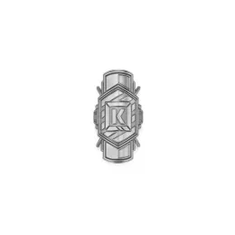 Kink BADGE Steuerrohremblem silver