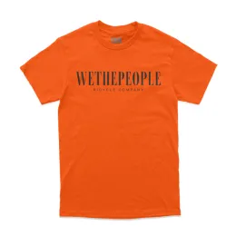 wethepeople SIGNAL T-Shirt orange/ black print L