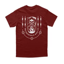 wethepeople PATHFINDER T-Shirt burgundy/white print M