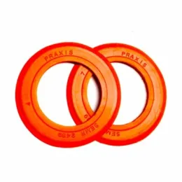Praxis Rubber Seal Kit Shimano Bottom Bracket 2pc orange